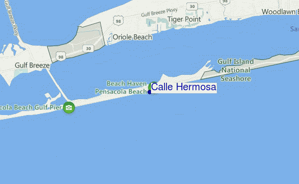 mapa de localização de Calle Hermosa
