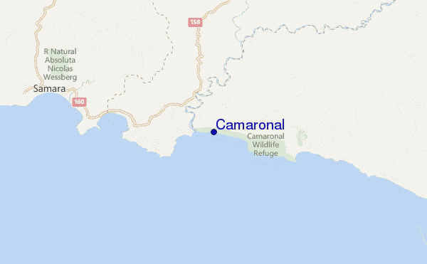 mapa de localização de Camaronal