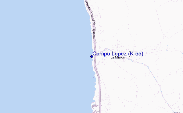 mapa de localização de Campo Lopez (K-55)