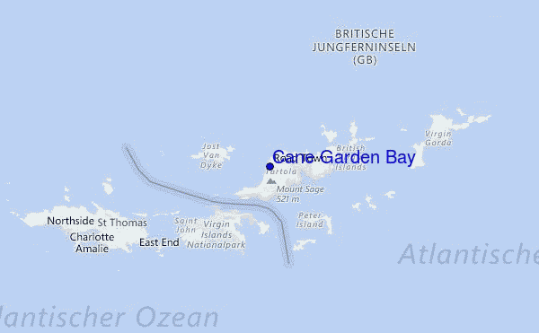 Cane Garden Bay Location Map