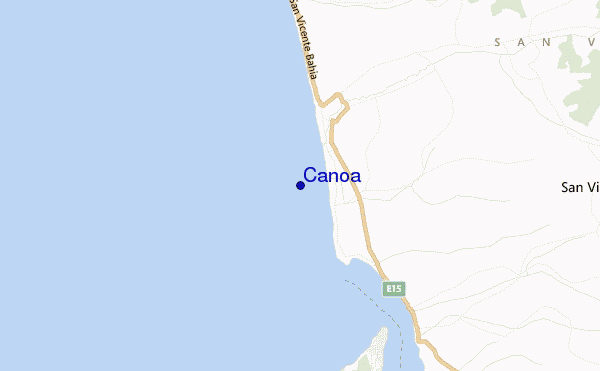 mapa de localização de Canoa