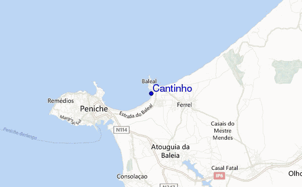 mapa de localização de Cantinho