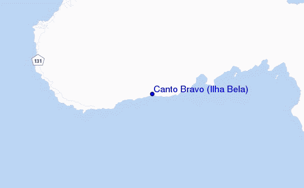 mapa de localização de Canto Bravo (Ilha Bela)