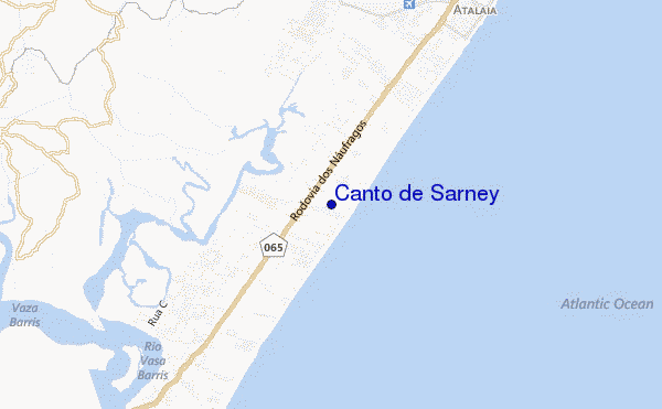 mapa de localização de Canto de Sarney