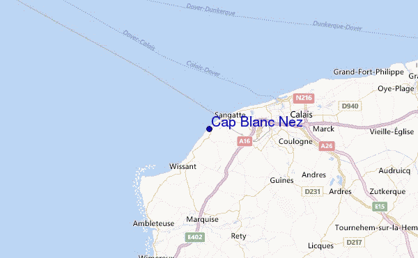 Cap Blanc Nez Location Map