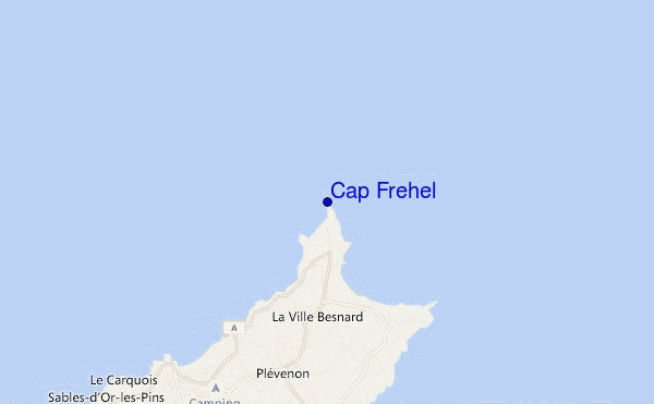 mapa de localização de Cap Frehel