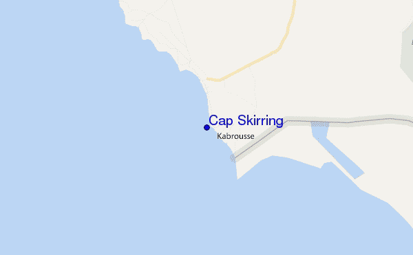 mapa de localização de Cap Skirring
