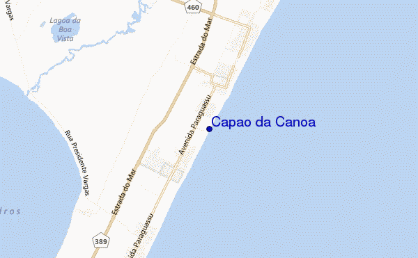 mapa de localização de Capao da Canoa