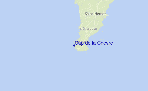 mapa de localização de Cap de la Chevre