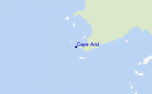 mapa de localização de Cape Arid