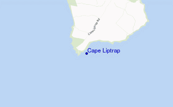 mapa de localização de Cape Liptrap