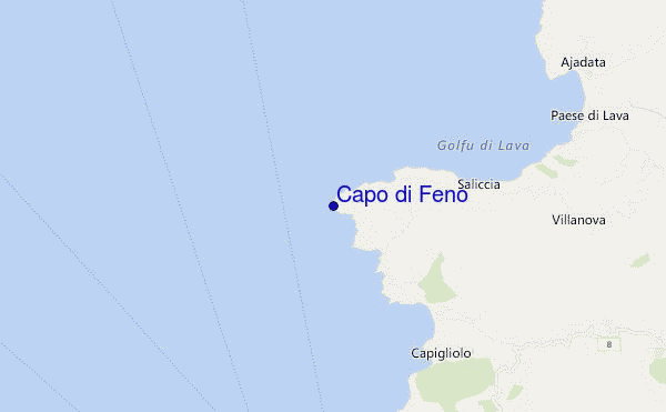 mapa de localização de Capo di Feno