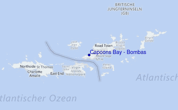 Capoons Bay - Bombas Location Map