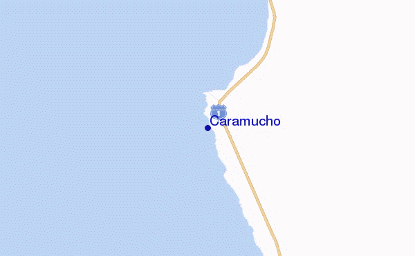 mapa de localização de Caramucho