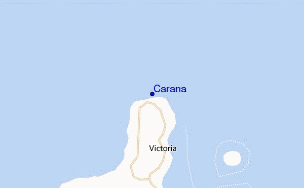 mapa de localização de Carana