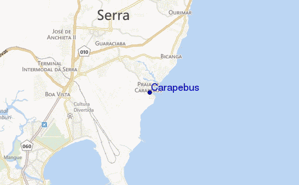 mapa de localização de Carapebus