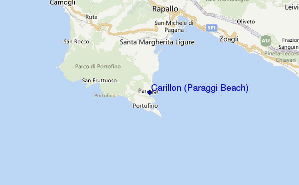 mapa de localização de Carillon (Paraggi Beach)