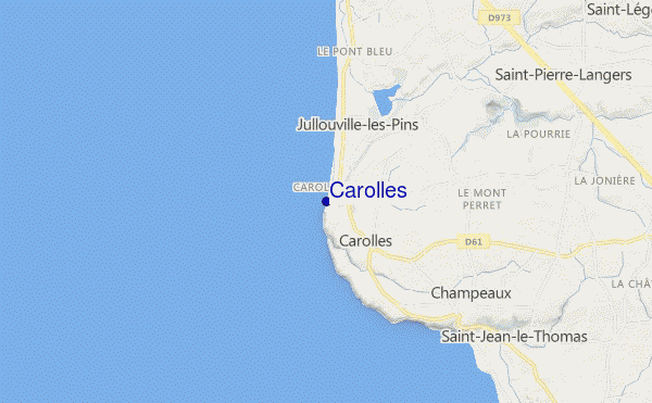 mapa de localização de Carolles