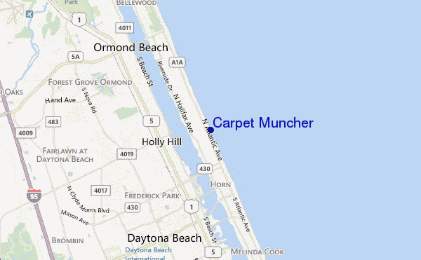 mapa de localização de Carpet Muncher