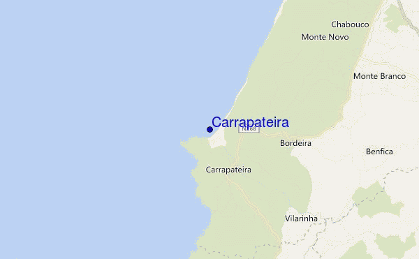 mapa de localização de Carrapateira