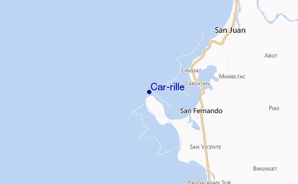 mapa de localização de Car-rille