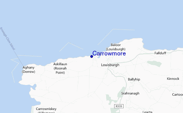 mapa de localização de Carrowmore