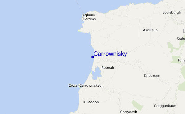 mapa de localização de Carrownisky
