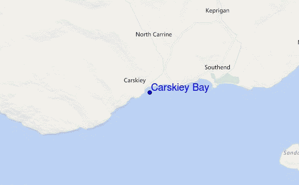 mapa de localização de Carskiey Bay