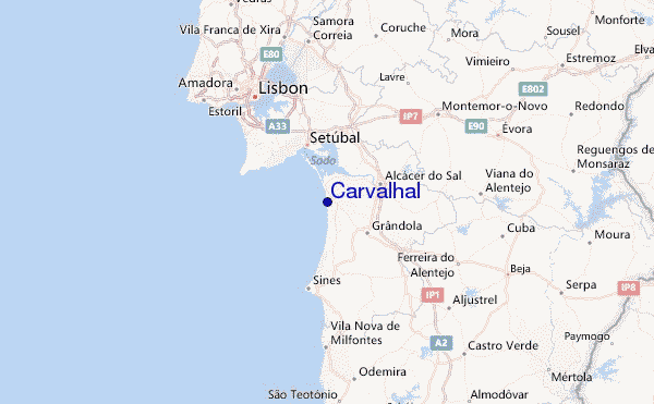 Carvalhal Previsões para o Surf e Relatórios de Surf (Alentejo, Portugal)