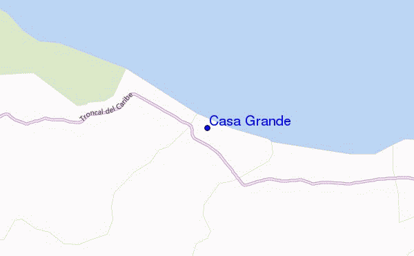 mapa de localização de Casa Grande