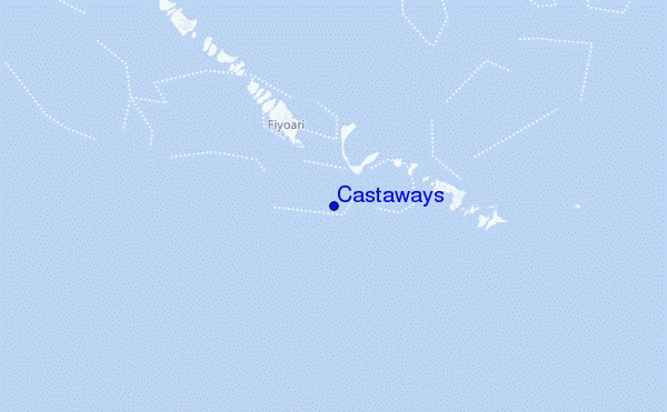 mapa de localização de Castaways