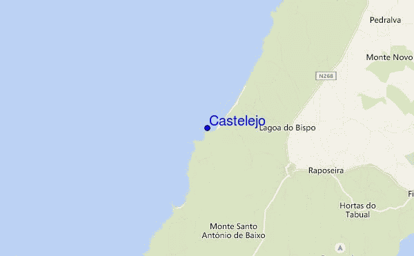 mapa de localização de Castelejo