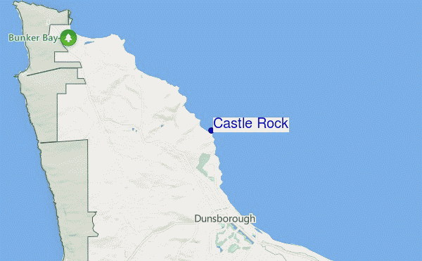 mapa de localização de Castle Rock
