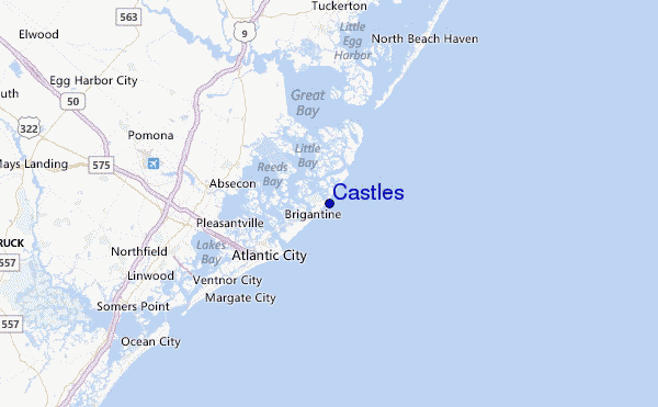 Castles Location Map