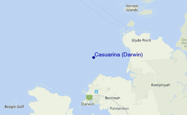 Casuarina (Darwin) Location Map