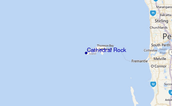 Cathedral Rock Location Map