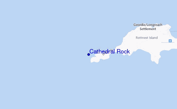 mapa de localização de Cathedral Rock