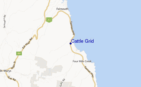 mapa de localização de Cattle Grid