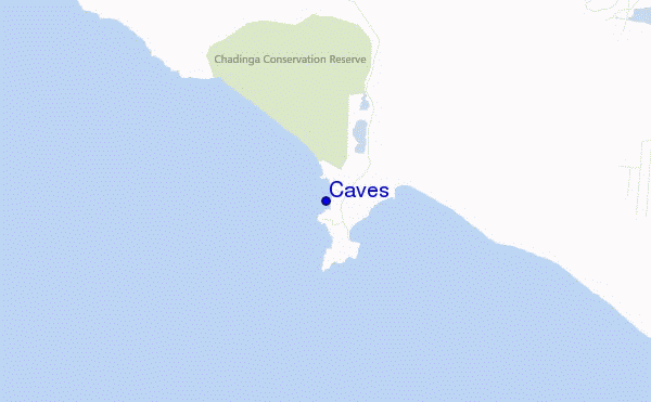 mapa de localização de Caves