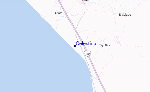 mapa de localização de Celestino