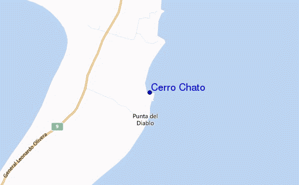 mapa de localização de Cerro Chato