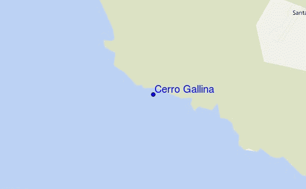 mapa de localização de Cerro Gallina