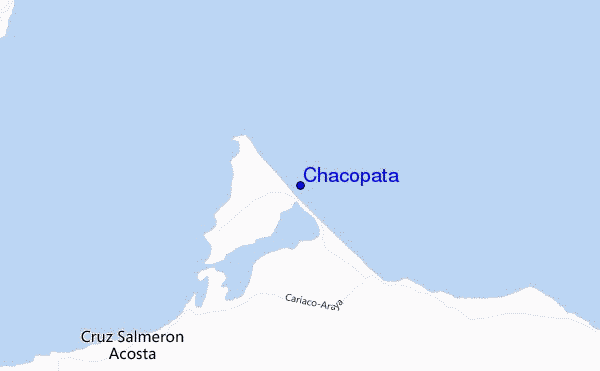 mapa de localização de Chacopata