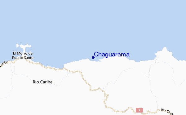 mapa de localização de Chaguarama