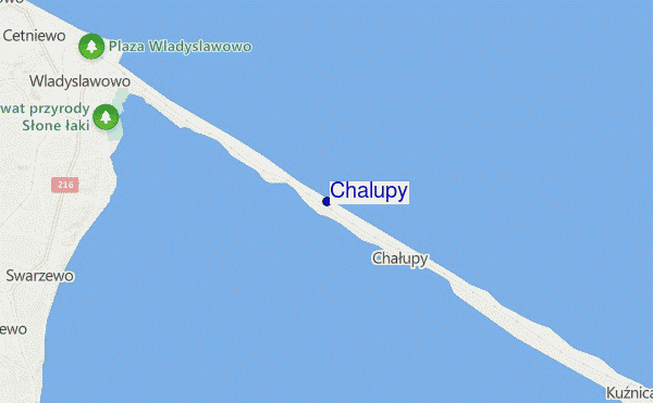 mapa de localização de Chalupy