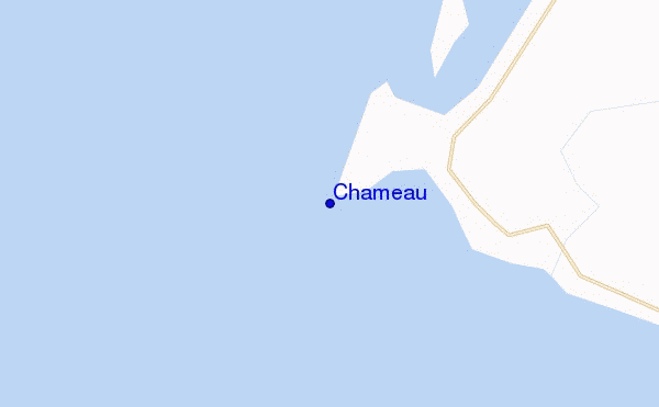 mapa de localização de Chameau