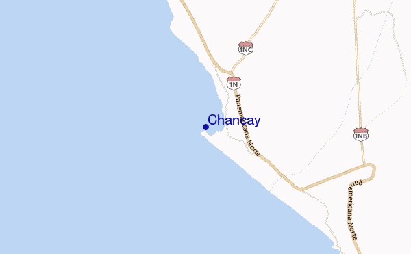 mapa de localização de Chancay