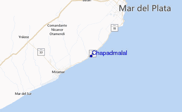 Chapadmalal Location Map