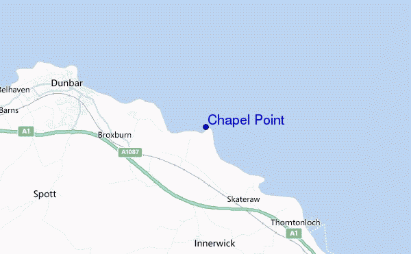 mapa de localização de Chapel Point