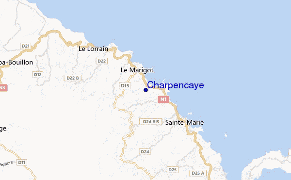 mapa de localização de Charpencaye